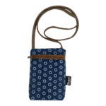 Navy Shoulder Zip Bag 16x23cm