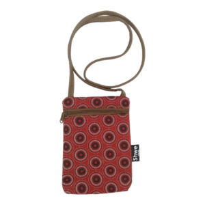 Red Shoulder Zip Bag 16x23cm