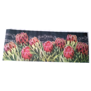 Tear Resistant Dark Protea Bush Deco Print 120x42cm