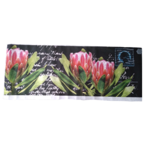 Tear Resistant Protea Postcard Deco Print 120x42cm