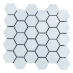 Mosaic Tile (Hexagon) | White (30x30cm)
