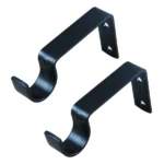 Finishing Touches Curtain Wall Brackets 2-Pack Black 28mm_GYPWBRB