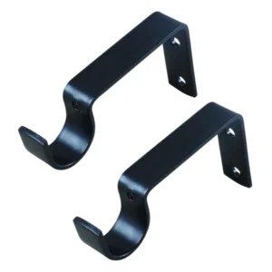 Finishing Touches Curtain Wall Brackets 2-Pack Black 28mm_GYPWBRB