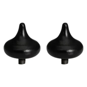 Finishing Touches Teardrop Curtain Pole Finial Black 28mm_GYPFTB