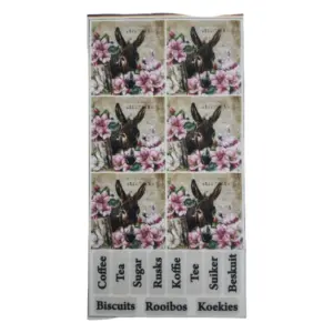 Tear Resistant Deco Mini Prints _ Donkey in Bloom_WD3213_1