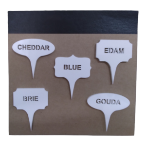 White Cheese Pin Set 5pc