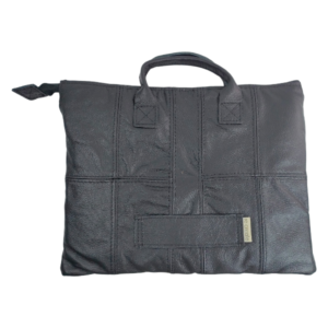 Leather Laptop Pouch | Black