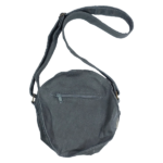 Round Leather Pocketbook Bag