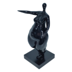 Fat Lady Statue | Black