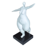 Fat Lady Statue | White