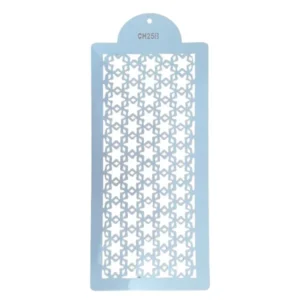 Plastic Stencil Seamless Geometric Snowflakes 15 x 31cm_CH258