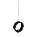 Circular Plant Hanger Black Concrete 15cm_APHB_2