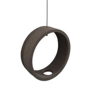 Circular Plant Hanger Grey Concrete 15cm_APHG_2