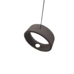 Circular Plant Hanger Grey Concrete 15cm_APHG_3