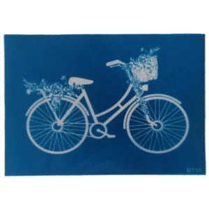 Silkscreen Stencil | Bicycle With Flower Basket, 17 x 12cm