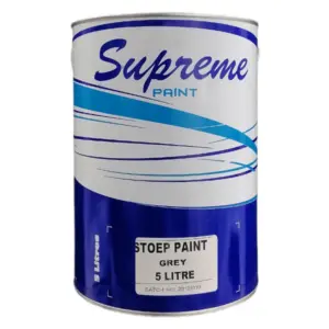 Supreme Floor Paint Stoep Enamel 5L Grey_BRGREY