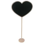 Blackboard Heart Shape with Stand 33cm_HCBWS_2