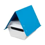 Post & Letter-Box-Galvanised-Steel-Blue_4089_1