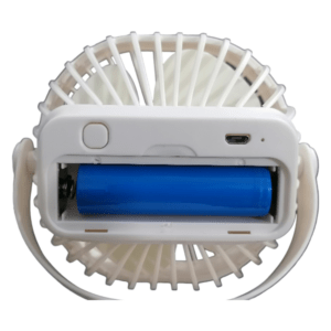Table Fan Rechargeable 3 Speed with Clip and USB White FAN019WHITE_5