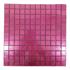 Mosaic Glitter Tile | Cherise Pink (30x30cm)