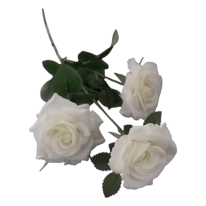 Artificial Plant White Rose 411RW_15