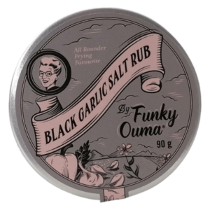Funky Ouma Black Garlic Salt Rub Seasoning Tin 90g FG016-6_3