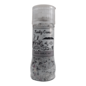 Funky Ouma Mini Spice Grinder | Black Garlic Salt 95g