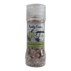 Funky Ouma Mini Spice Grinder | Herb & Pink Salt 95g