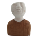 Man In Brown Cement Planter | 19x25.5cm