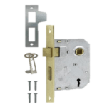Samson 2 lever Lockbody Brass plated 2LBOD_1