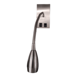 Bed Side Wall Reading Light _ With USB_ Chrome_WB173_1_2