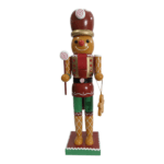 Christmas Nutcracker Doll _ Brown with Gingerbread man_UZ-3506_4