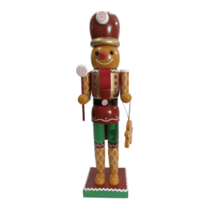 Christmas Nutcracker Doll _ Brown with Gingerbread man_UZ-3506_4