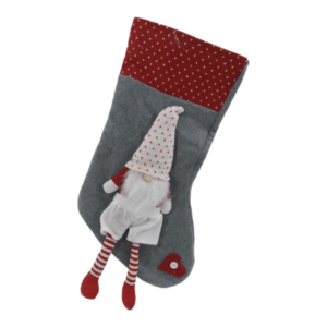 hristmas Stocking _ Grey with White Gnome_C2320_2