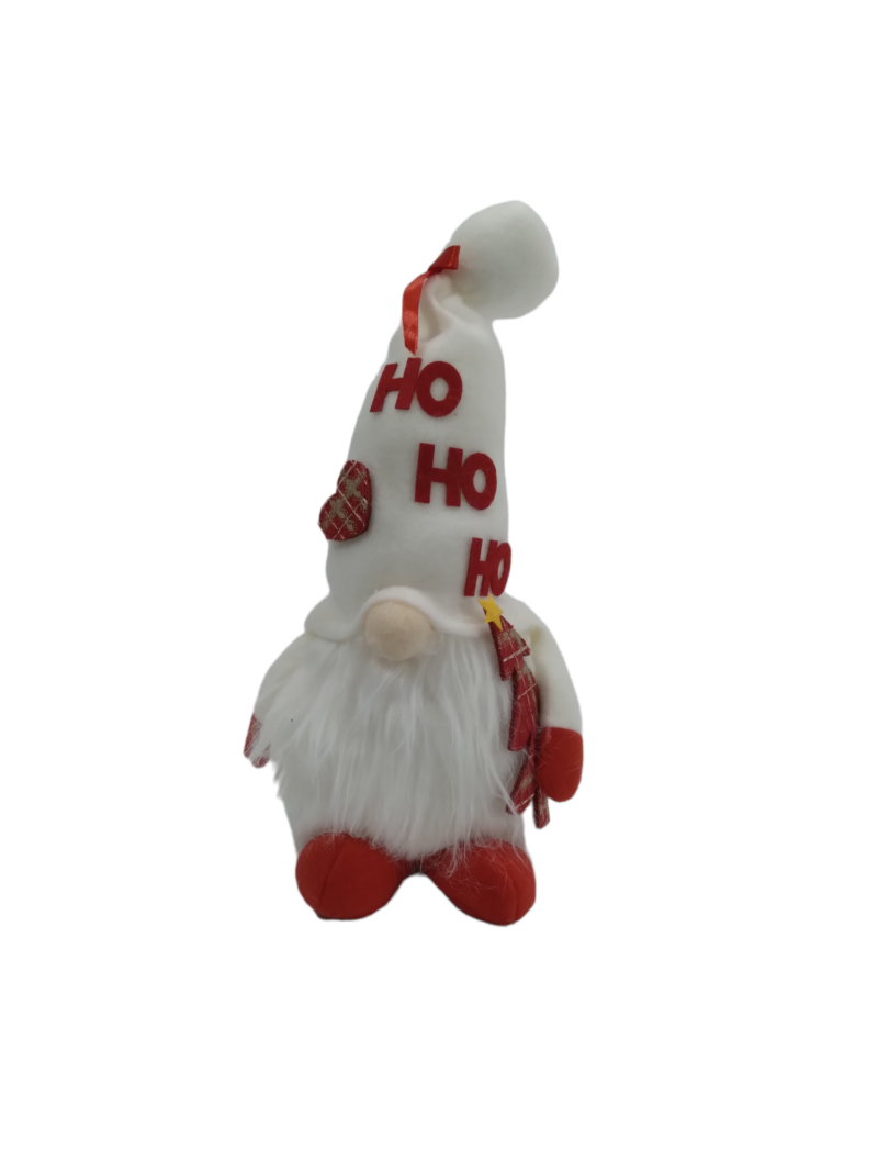 Glowing Soft Christmas Gnome _ White_ Ho Ho Ho_CD-23B_2