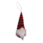 Hanging Soft Christmas Gnome _ Red _ Black Stripes_DX246_BS_2