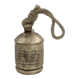 Small Cow Bell Decoration _ Round_ Gold_U9197_1