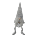 Soft Christmas Gnome _ White _ Silver_ Sitting_C2329_3