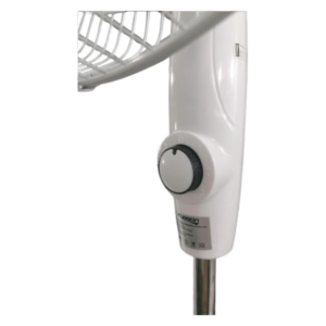 Solar Rechargeable Standing Fan with Solar Panel White FT63_1