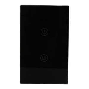 Wi-Fi Smart Wall Light Switch _ 2 Switch_ Black_SWS1222_1