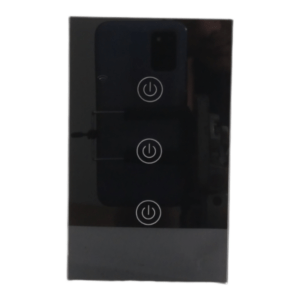 Wi-Fi Smart Wall Light Switch _ 3 Switch_ Black_SWS1223_1