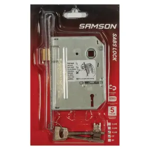 Samson 4 lever Door Lockbody | Chrome Plated