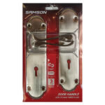 Samson Victorian 2 lever Lockset | Nickel Plated