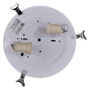 Radiant Ceiling Light 300mm 2 X E27 _ Zebra strips, Chrome JE13Z_4