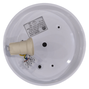 Radiant Ceiling Light _ 200mm, White Round Cheesecake 3272_1