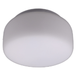 Radiant Ceiling Light _ 200mm, White Round Cheesecake 3272_6