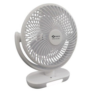 Waco Rechargeable Mini Fan with LED Light 8W White Q0011177_11