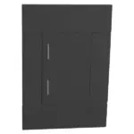 Veti 2 Wall Switch _ 2 Lever_ 2 Way_ 50x100mm_ Charcoal_2VCR122C2_1