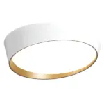 Bright Star LED Round Light Fitting 24W White & Copper_CF445