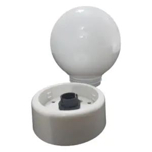 Opal Ball Cover with Gallery Light Fixture _ PVC_ White_R-39 WH_4